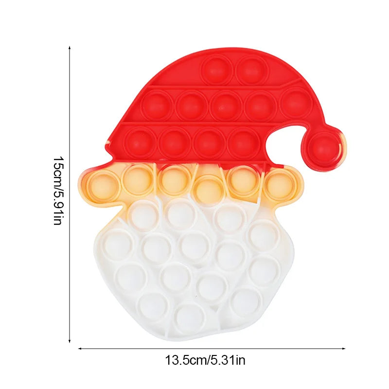 Santa Claus Xmas Tree Pop Fidget Toy Kids New Year Party Gift Favors Christmas Decora lifestyle view