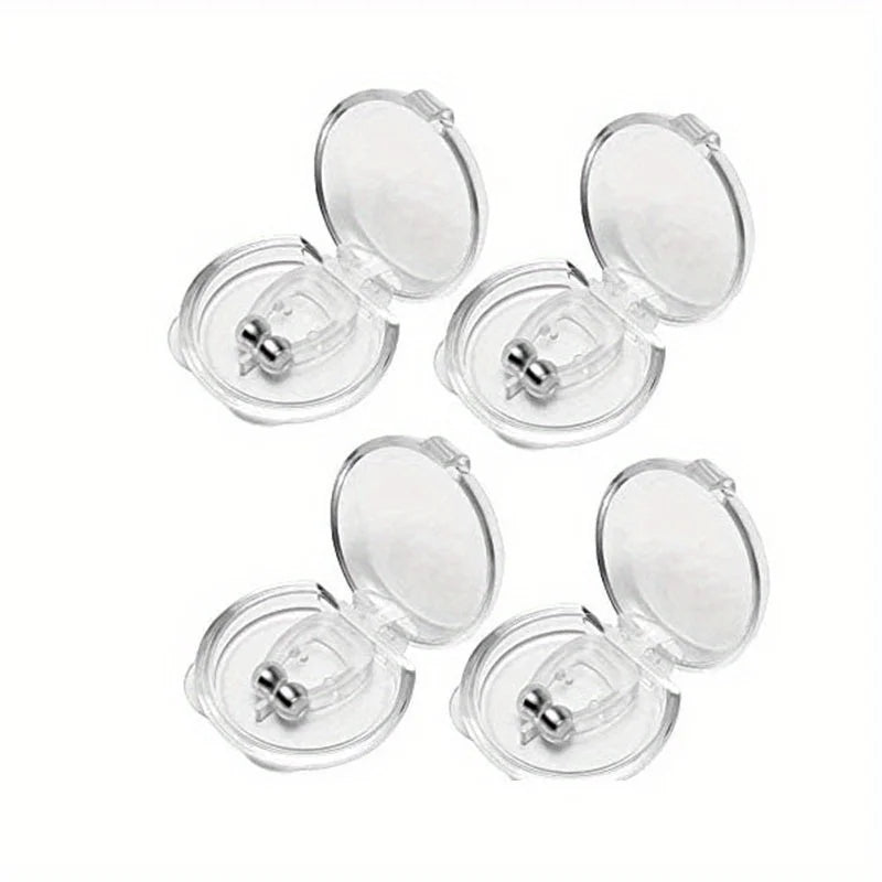 Silicone Magnetic Anti Snoring Nose Clip | Sleep Aid for Snoring Relief additional angle