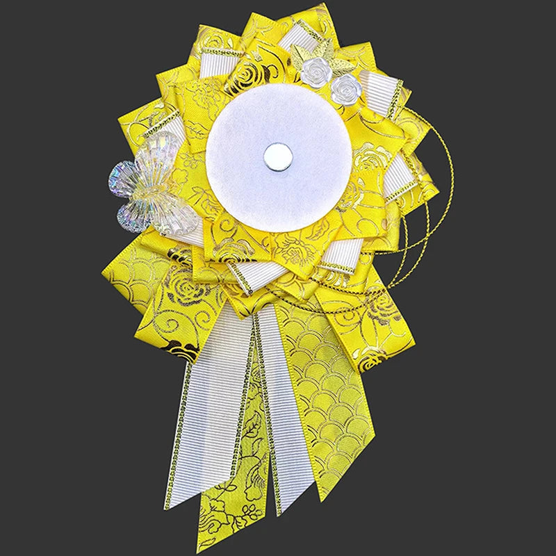 Ribbon Cosplay Bags Rosette Protection Flower Pin Holder Badge Accessories Fill Backpack detail view