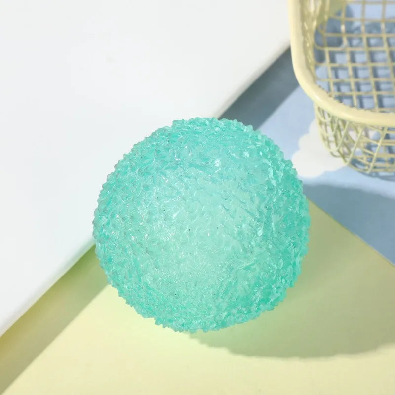 Ice Ball Maltose Squishy Toy | Blue Mochi Sensory Fidget for Stress Relief additional angle