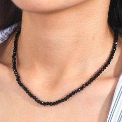 Simple Black Beads Short Necklace for Women Chokers Femme Ladies Party Necklace Fashi alternate view