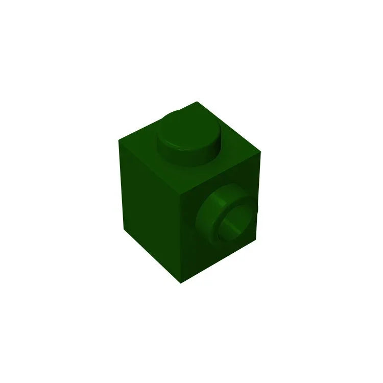 Gobricks GDS-635 BRICK 1X1 W. 1 KNOB | Single Side Bump Building Block Compatible wit lifestyle view