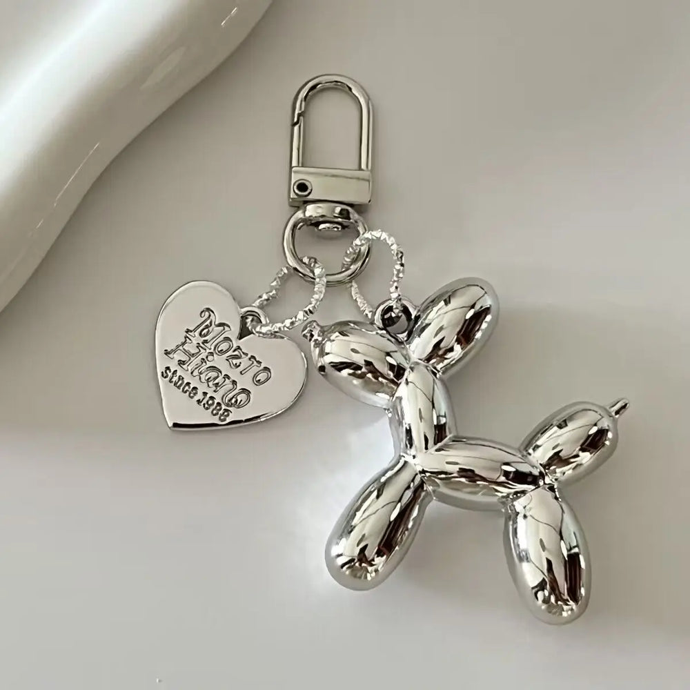 Jelly Cute Jelly Balloon Dog Keychain Pendant Cartoon Dog Chain Keychain - Lovely Acc alternate view