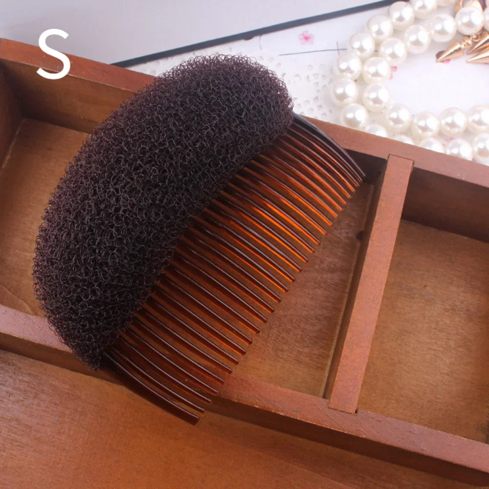 Hair Head Puff Cushion Invisible Fluffy Hair Clip Pad Sponge Pins Bun Bump Volume Hair Base Women Girls Hair Style Accessories