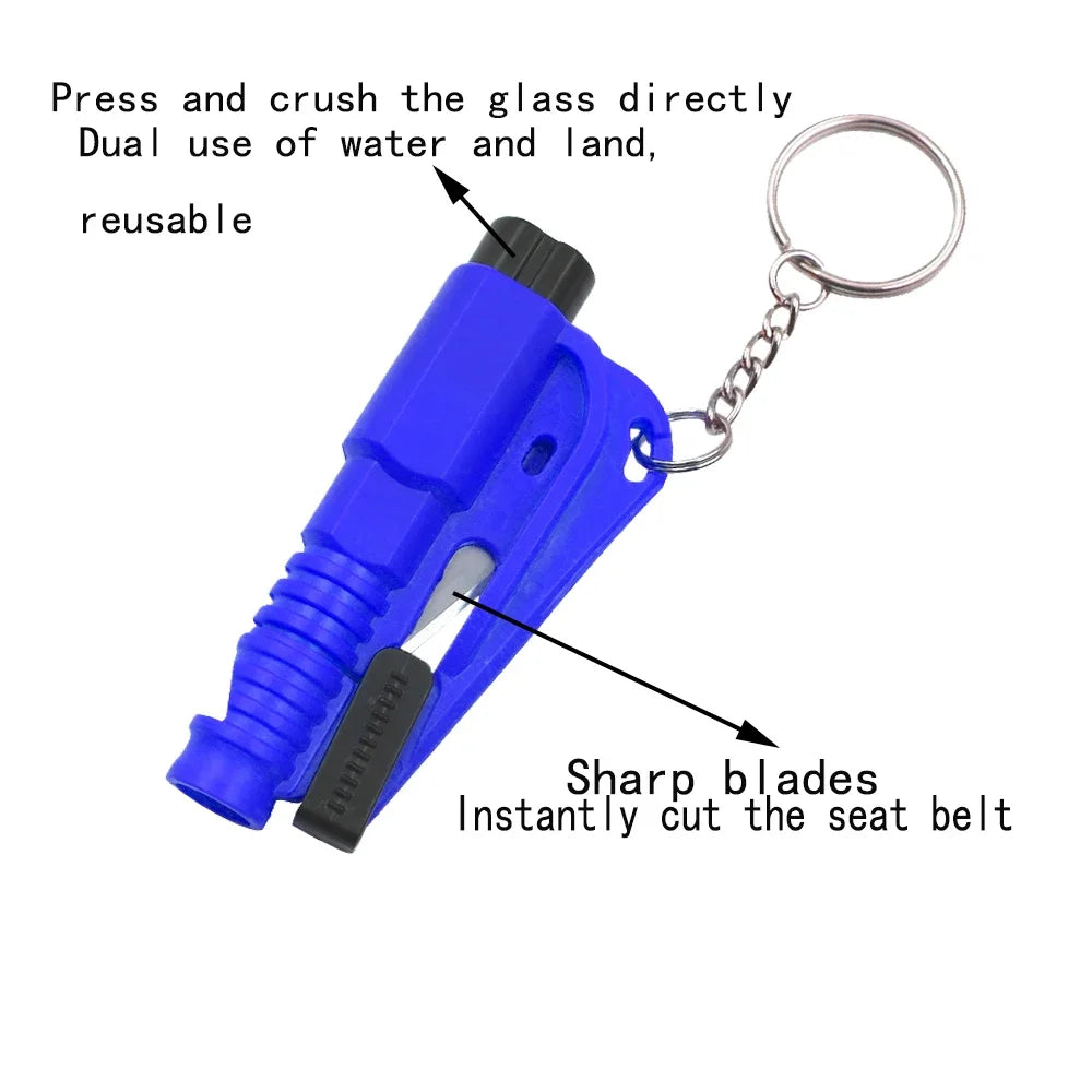 Car Safety Hammer Mini Car with a Multi-functional Escape Hammer to Break the Glass R lifestyle view