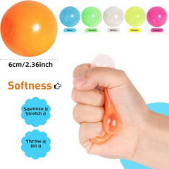 Glow in The Dark Sticky Balls | Squishy Stress Relief Sensory Fidget Toys detail view