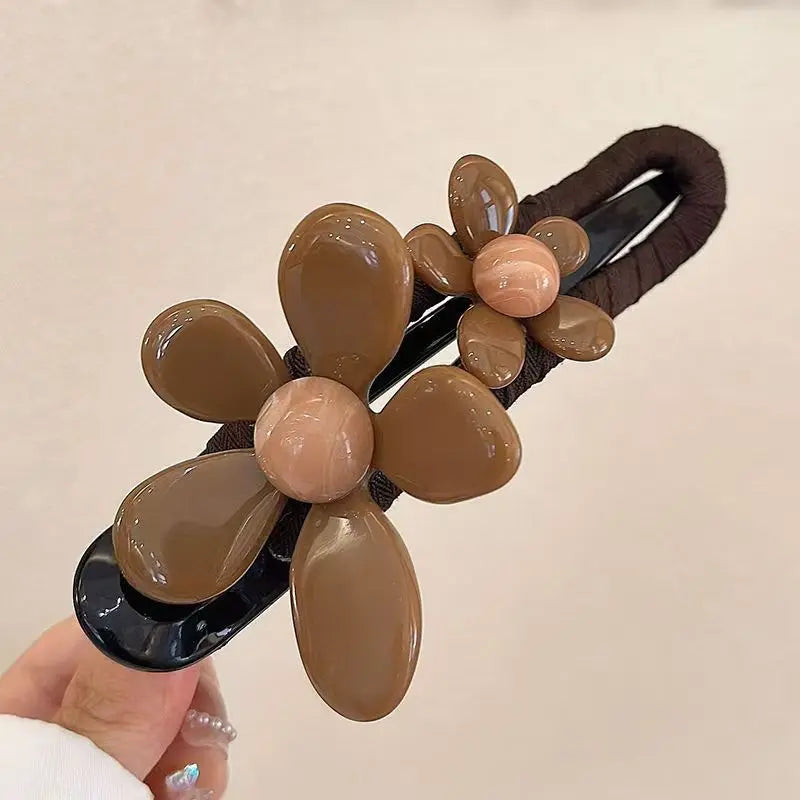 Fashion Flower Hairpin Hair Accessories Premium Duckbill Clip Hair New Headgear Headwear Girls Kids Hair Accessories
