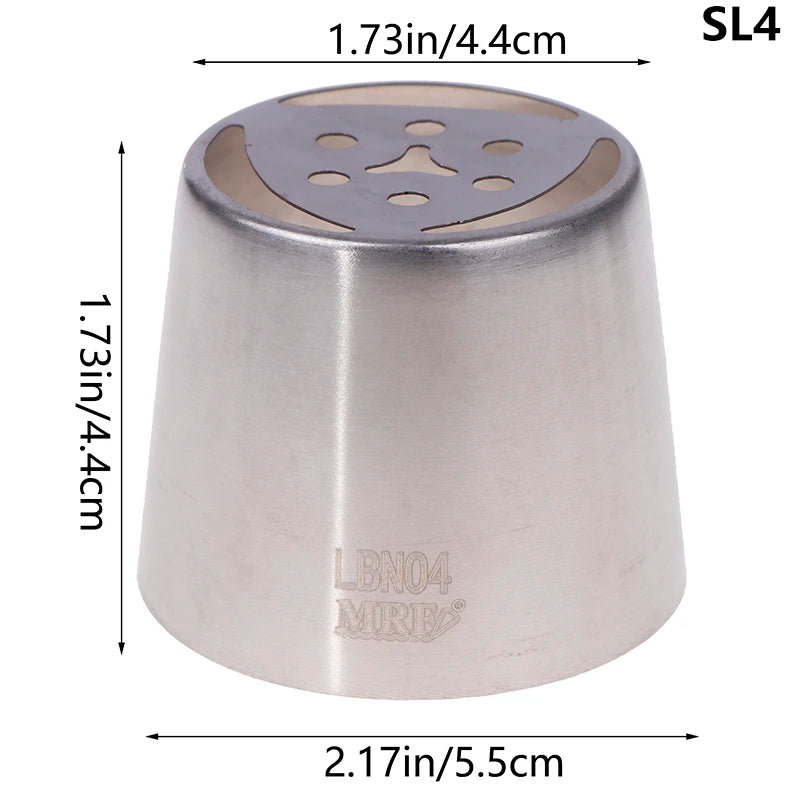1Pc Stainless Steel Russian Piping Tips Christmas Cake Icing Frosting Nozzles For Cup lifestyle view