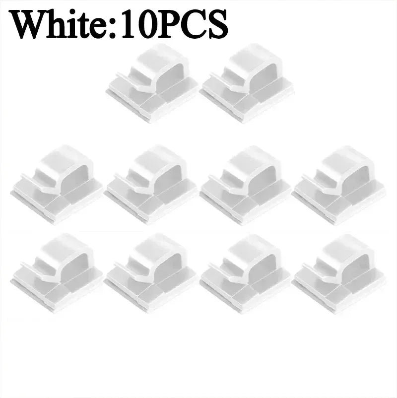 Self-Adhesive Car Cable Clips Wire Management