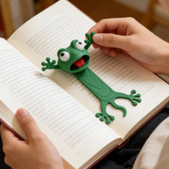 3D Printed 3D Flattened Frog Bookmarks, Office Supplies, Book Accessories,Stationery B close-up view
