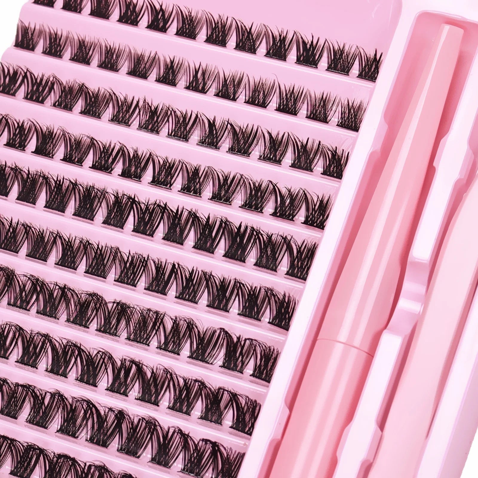 DIY Lash Extension Kit Lash Clusters With Bond Individual Lashes Kit Cluster Lashes W lifestyle view