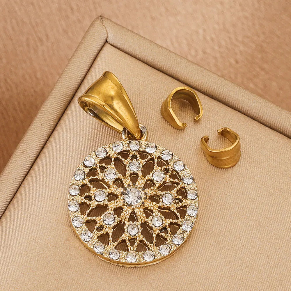 20/50pcs Stainless Steel Gold-plated Melon Clasps Glossy Jewelry Connector for DIY Ne lifestyle view