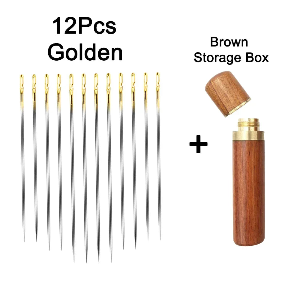 Blind Needle Elderly Needle-side Hole Hand Sewing Needles Household Sewing Needless Th close-up view