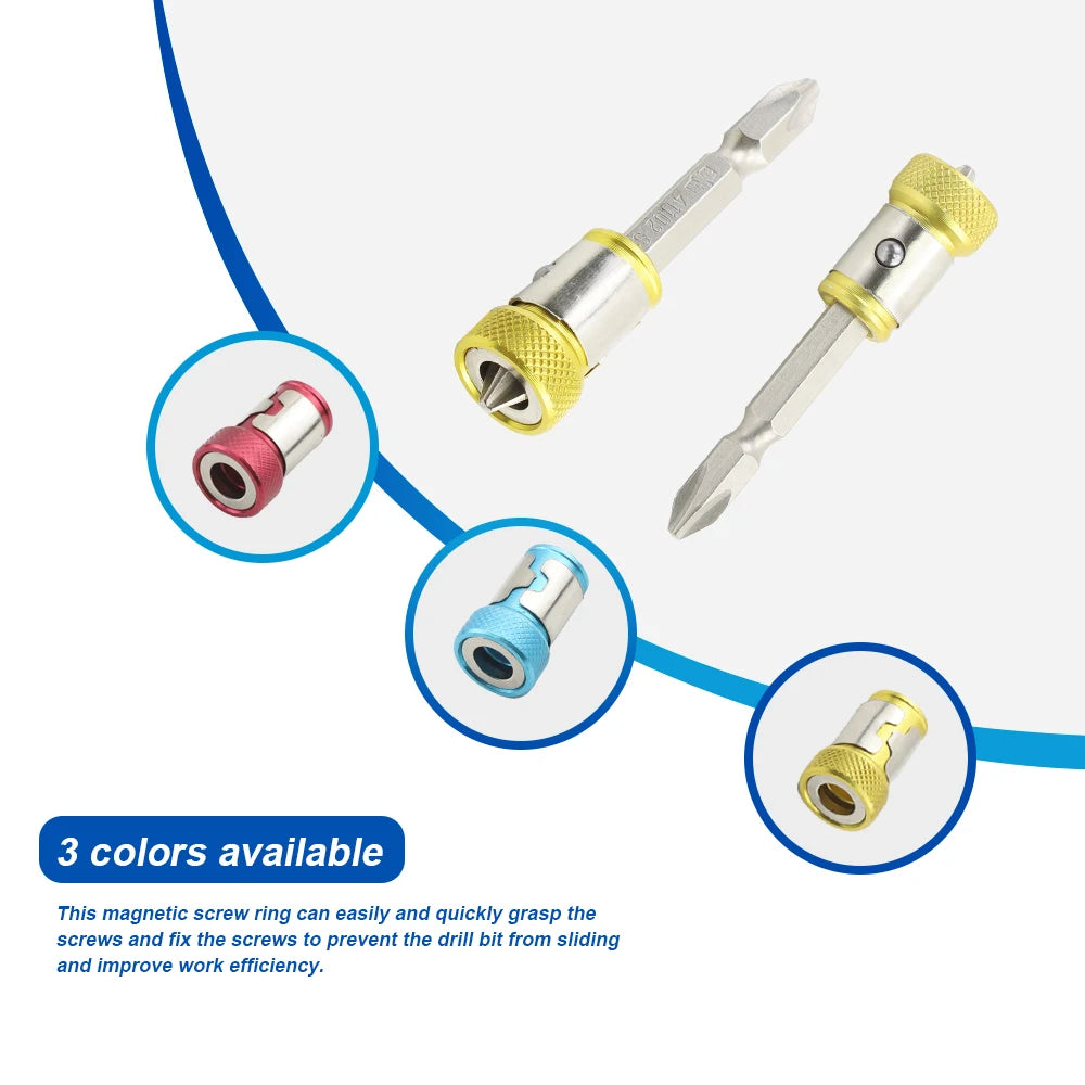 Magnetic Screw Ring | Powerful Bit Holder for 1/4 Inch Screwdrivers lifestyle view