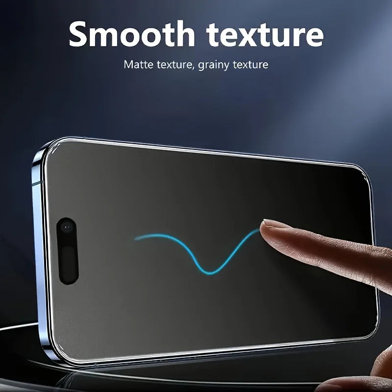 Matte Ceramic Privacy Screen Protector  Anti Spy Anti Fingerprint Anti Scratch For iPhone 17 16 15 14 13 12 11 Pro Max 5 Pack