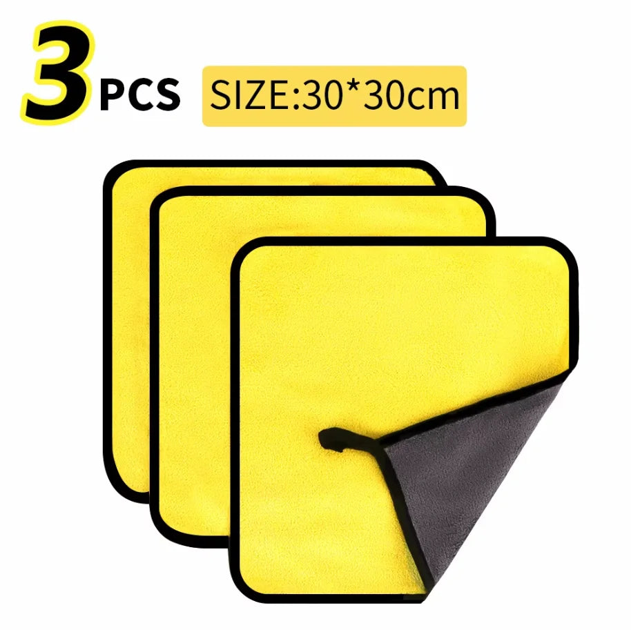Microfiber Cleaning Towel Thicken Soft Drying Cloth Car Body Washing Towels