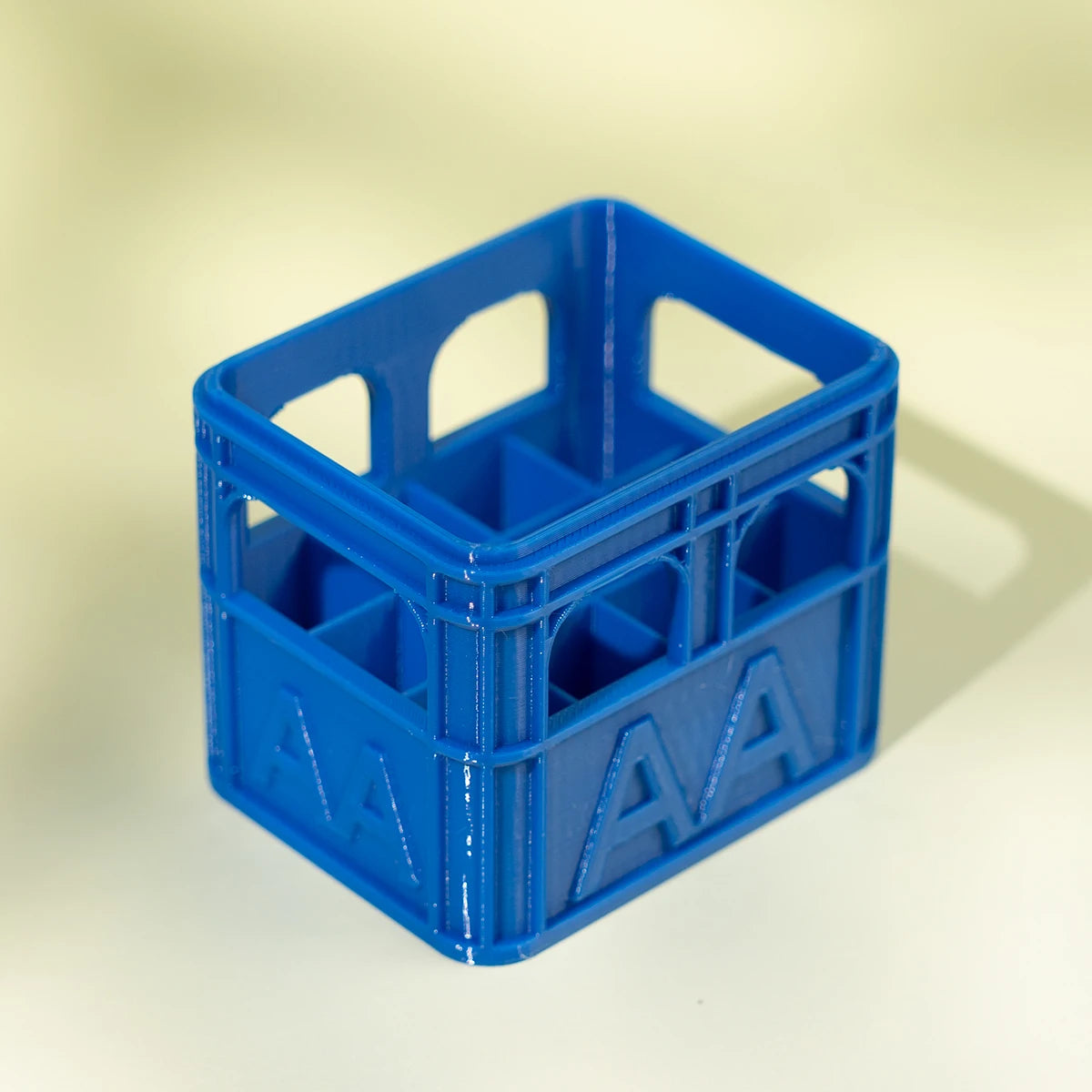 3D Printed Beer Crate Style Stackable Battery Storage Box | AA AAA 18650 21700 9V Org alternate view