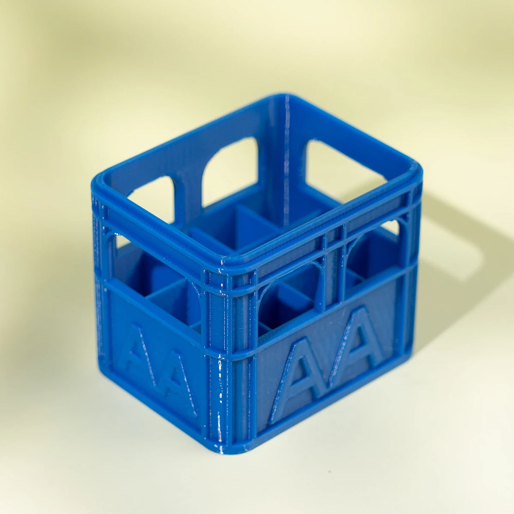 3D Printed Beer Crate Style Stackable Battery Storage Box | AA AAA 18650 21700 9V Org alternate view