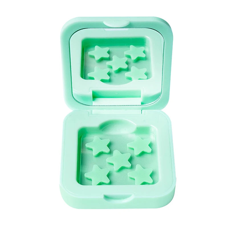 Star Shaped Hydrocolloid Acne Patches | Invisible Pimple Stickers with Mirror detail view