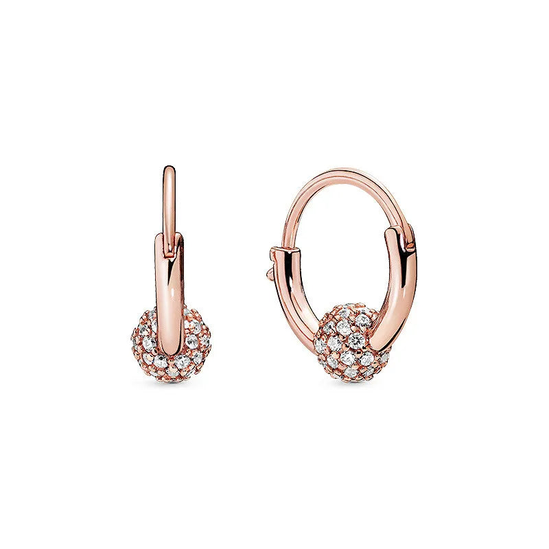 925 Sterling Silver Snowflake Heart Earrings | Fine Stud Earrings for Women close-up view