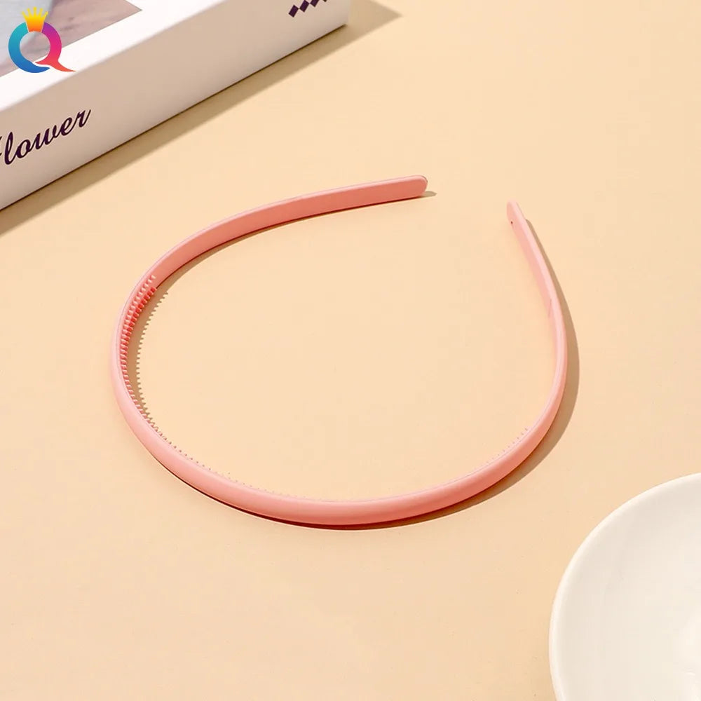 Plastic Frosted Non-slip Face Wash Hairbands Headband Women Girls Hair Head Hoop Band alternate view