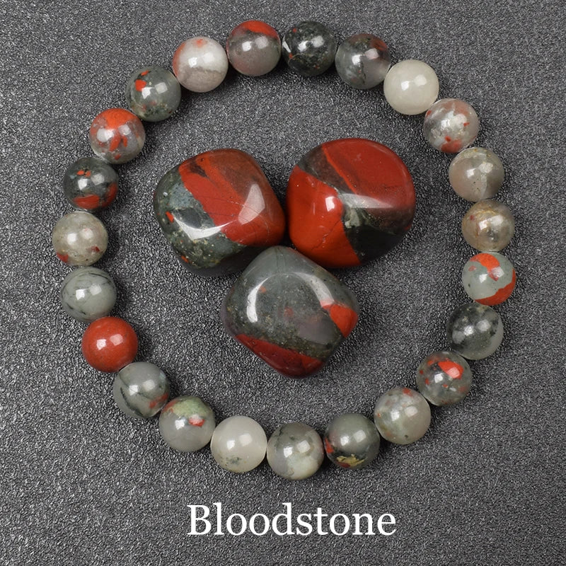 Natural Aquamarins Quartzs Beads Bracelet Women Men 6mm 8mm Sky Blue Stone Round Bead Br detail view