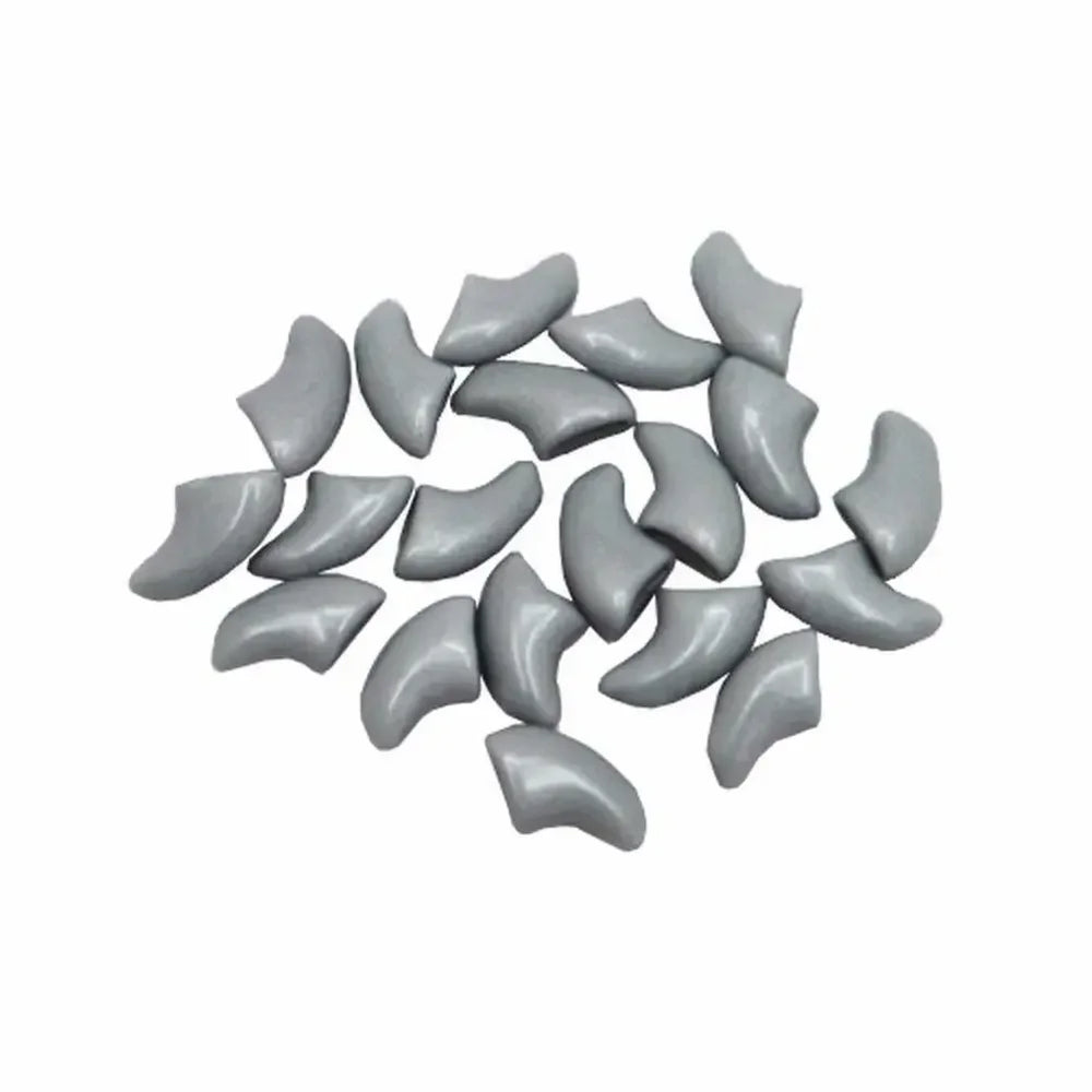 Lovely 20pcs Silicone Soft Cat Nail Caps Cat Nail Covers Pet Claw Paws Caps Adhesive Glu detail view