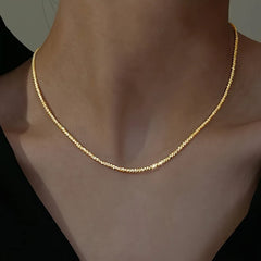 High Quality Anti Fade Stainless Steel Cauliflower Necklace Simple Elegant Jewelry For close-up view