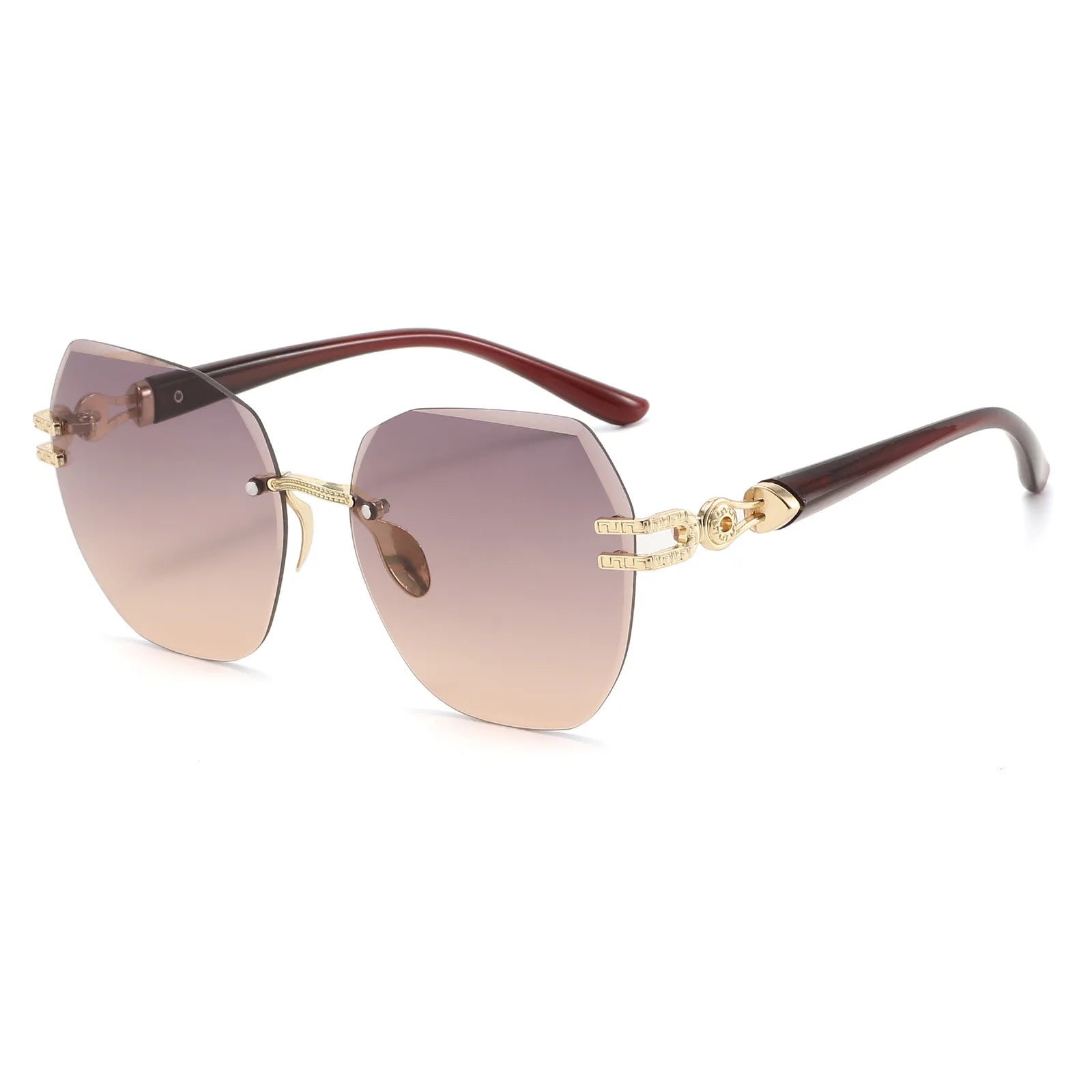 New Model Frameless Sunglasses - Best-selling Large Frame Trendy Street Photography Unframed Sunglasses
