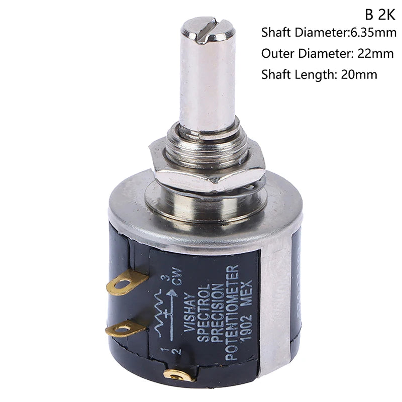 ZLinKJ 534 Series Wire Wound Potentiometer | Precision 2W Multi-Value Resistor detail view