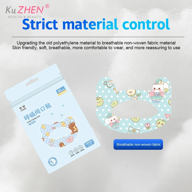 30 Anti-Snoring Stickers for Better Sleep | Mouth Breathing Correction Patches lifestyle view