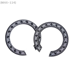 104mm & 94mm Hard PVC Guitar Circle Sound Hole Rosette Inlay – Easy - To - Install De alternate view
