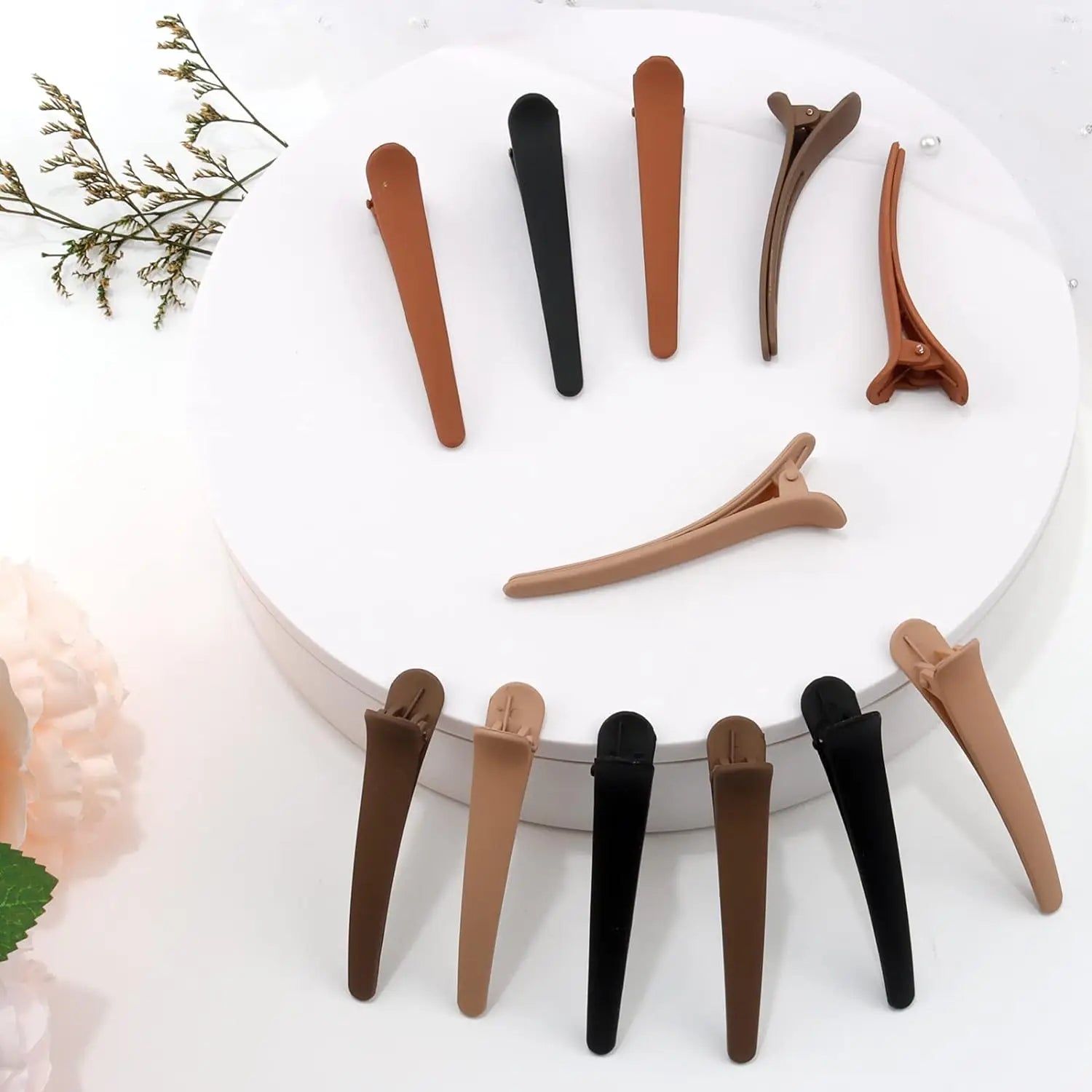 12 PCS Hair Clips for Styling Sectioning, 3.1 Inch Matte Alligator Hair Clips Hair additional angle