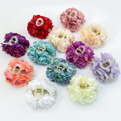 Women Girls Flower Hair Claw Clips Wedding Headdress For Bridal Bridesmaid Party Floral Hair Claw Cl