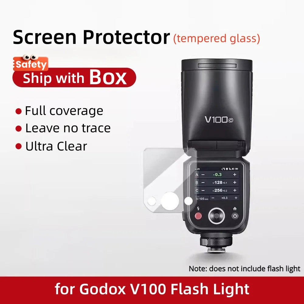 9H Tempered Film Glass Screen Protector Cap for Godox iT30Pro V480 V350 V1 V1Pro V685II V850III V860III TT600 XPro X3 V100 X3Pro