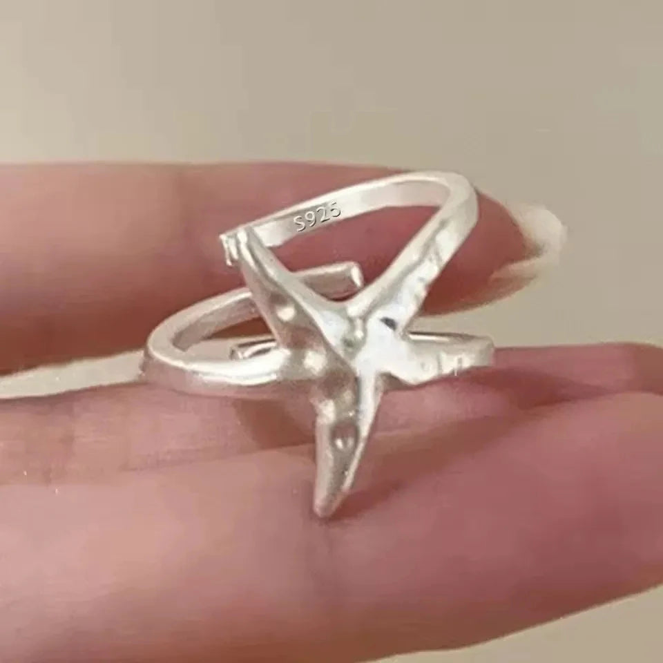 Sam Panda 925 Sterling Silver Rings For Women Men Fine Jewelry Finger Adjustable Open alternate view
