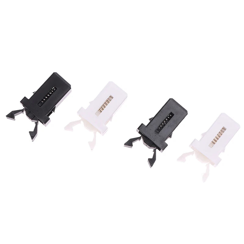 Trash Can Lid Latch Replacement Clip Black White detail view