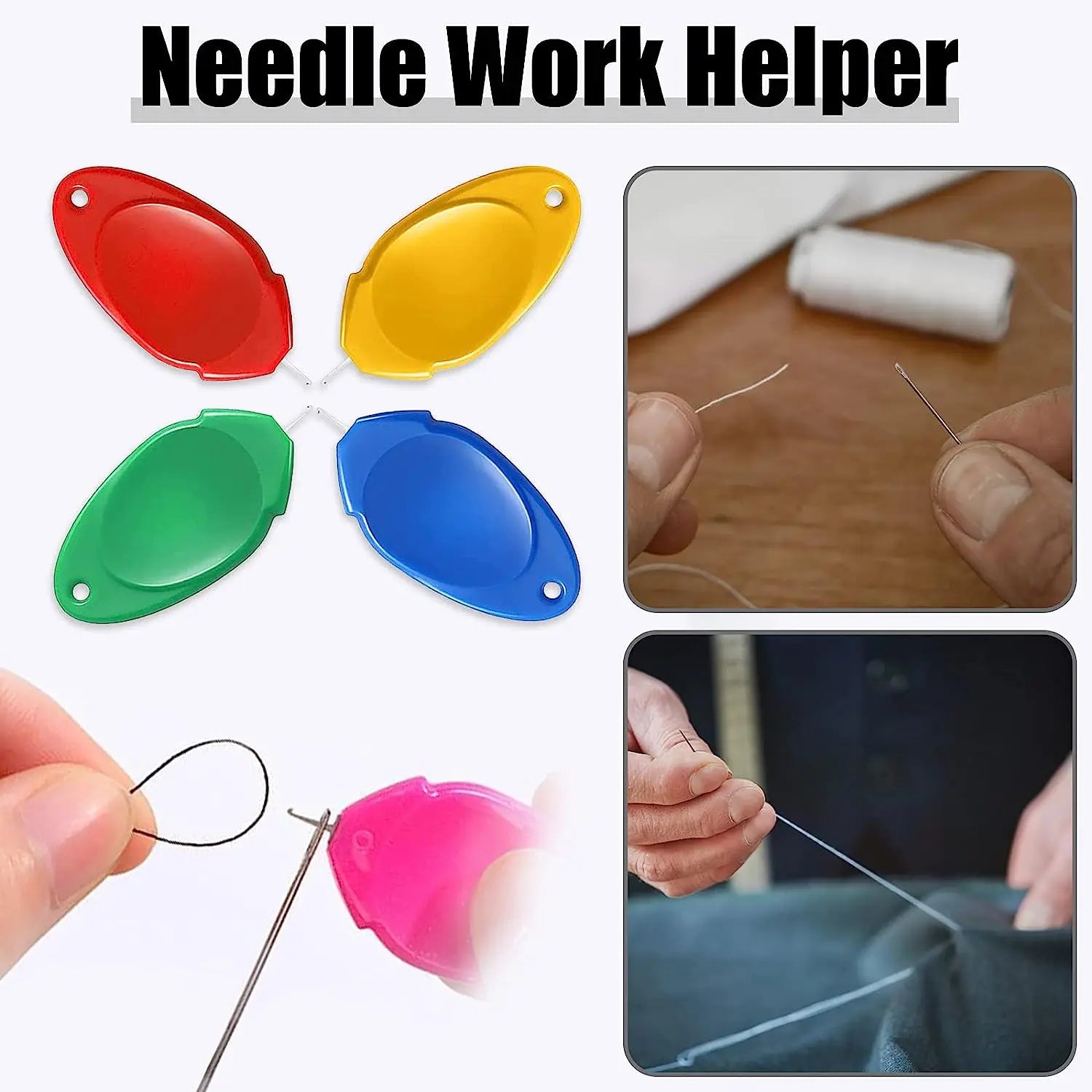 5/10Pcs Easy Automatic Needle Threader Elderly Guide Needlework Accessory DIY Home Ha lifestyle view
