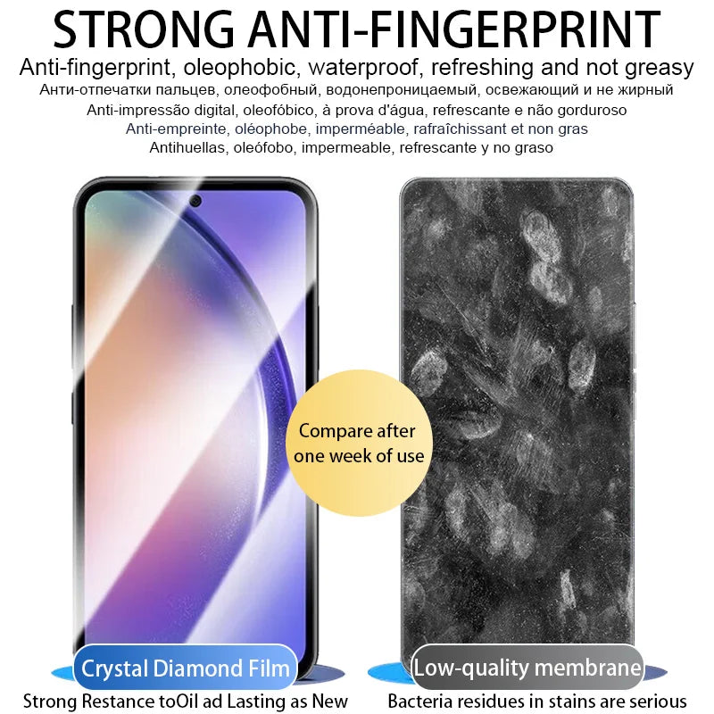 HD Hydrogel Film For Samsung Galaxy A55 A15 A54 A52 A14 5G Full Cover Screen Protector for samsung A12 A34 A53 A23 A33 Not Glass