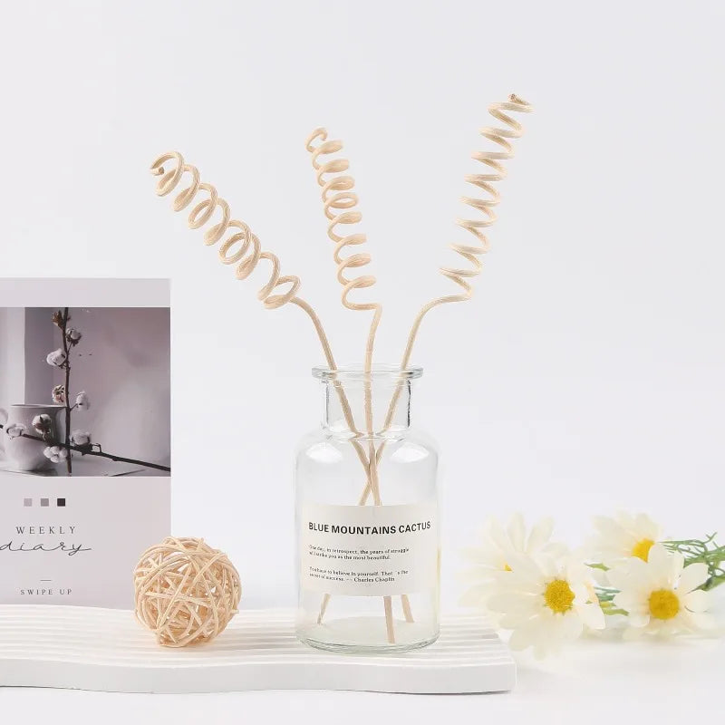 10Pcs Plant Curved Rattan Sticks | Reed Diffuser Replacement Sticks for Home Fragra additional angle