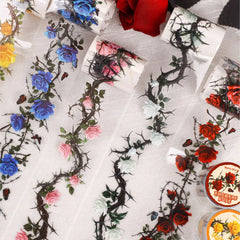 Floral Theme Decorative Adhesive Tapes | Scrapbooking and Craft Stickers