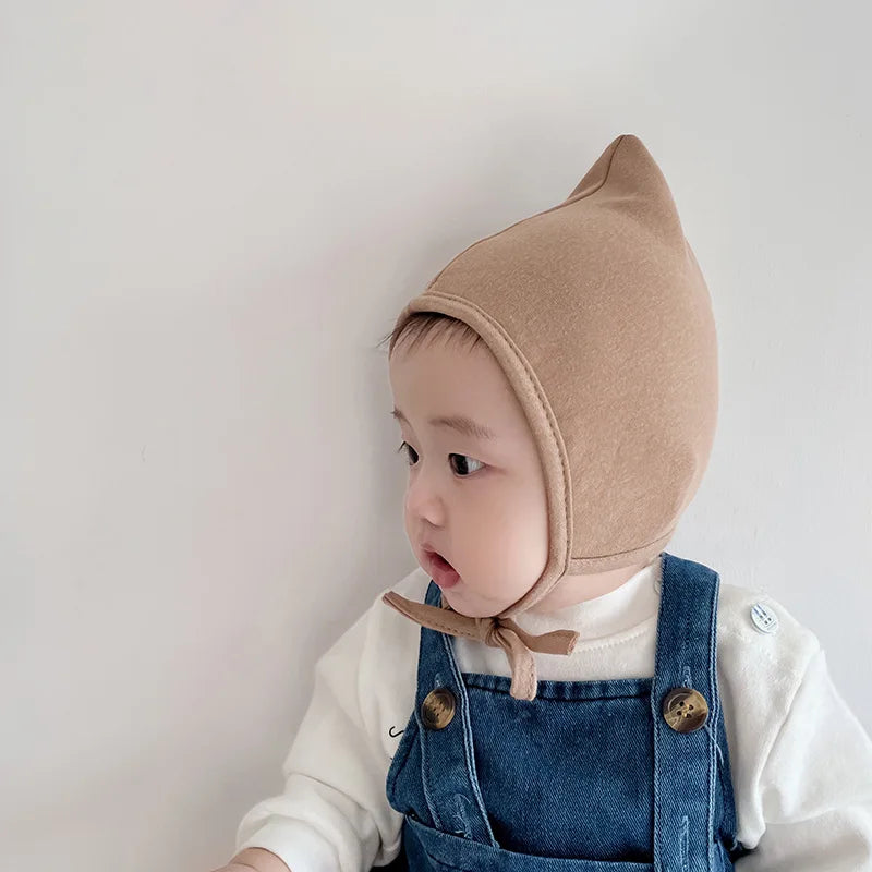 Cotton Newborn Elf Hat for Baby Boys and Girls | Soft Unisex Beanie for 0-12 Months alternate view