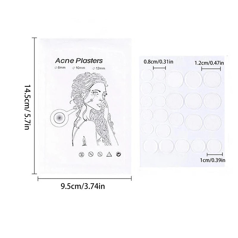 24pcs/36pcs Round Hydrogel Invisible Acne Sticker | Makeup and Skincare Tool additional angle
