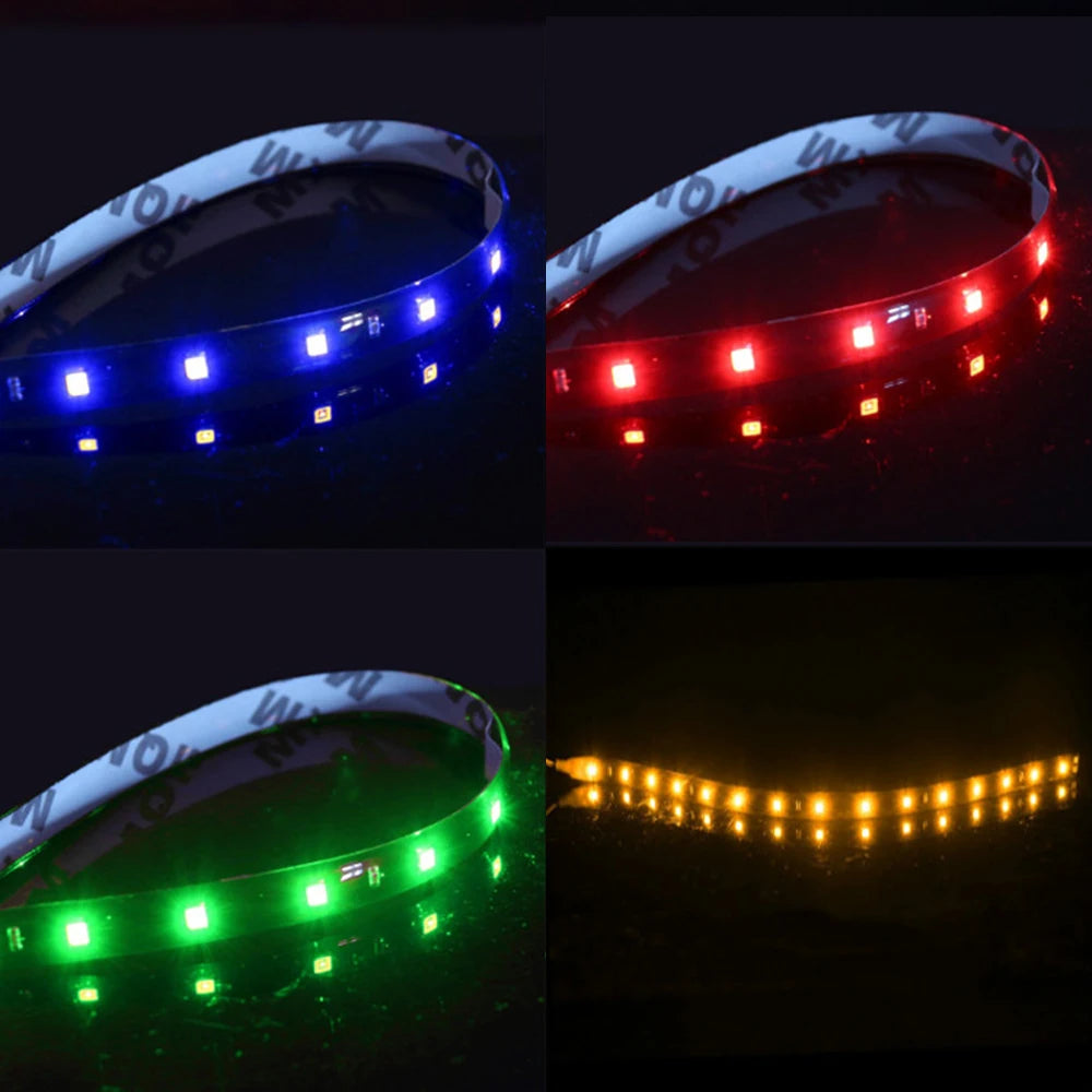 Car Led Strip Light 30cm | 12V Waterproof Interior Decoration for Car Motorcycle lifestyle view