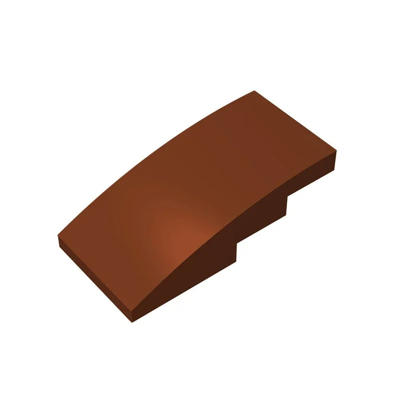 Slope, Curved 4 x 2 Building Block (Gobricks GDS-660) | Compatible with Lego 93606 additional angle