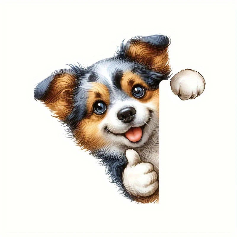 Cute Puppy Stickers for Room Decor | Removable Wall Decals lifestyle view