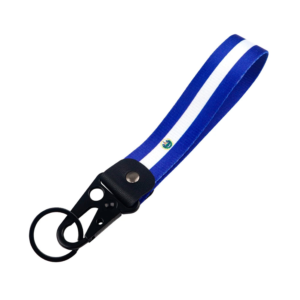 World Flag Car Keychain | Metal Key Ring for Men Women Motorcycle Lanyard close-up view