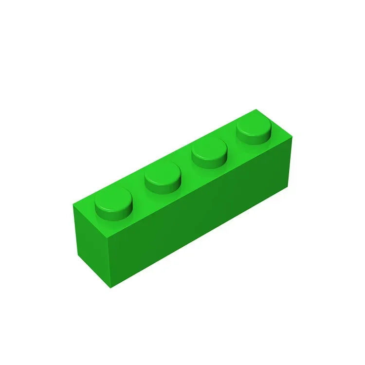 Gobricks GDS-534 Brick 1 x 4 without Bottom Tubes | Compatible Building Block Set alternate view