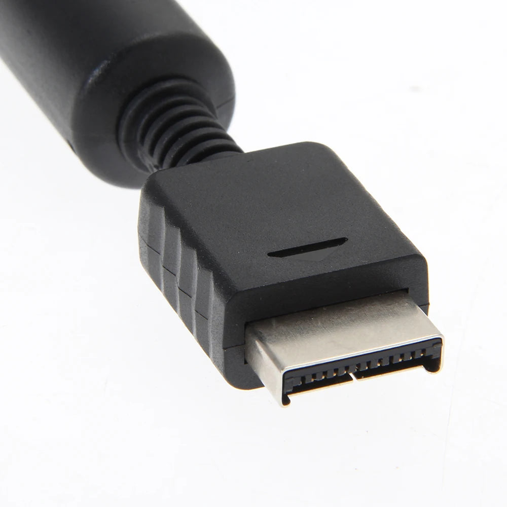 Component AV Cable for PS2 PS3 | HDTV Audio Video Cord close-up view