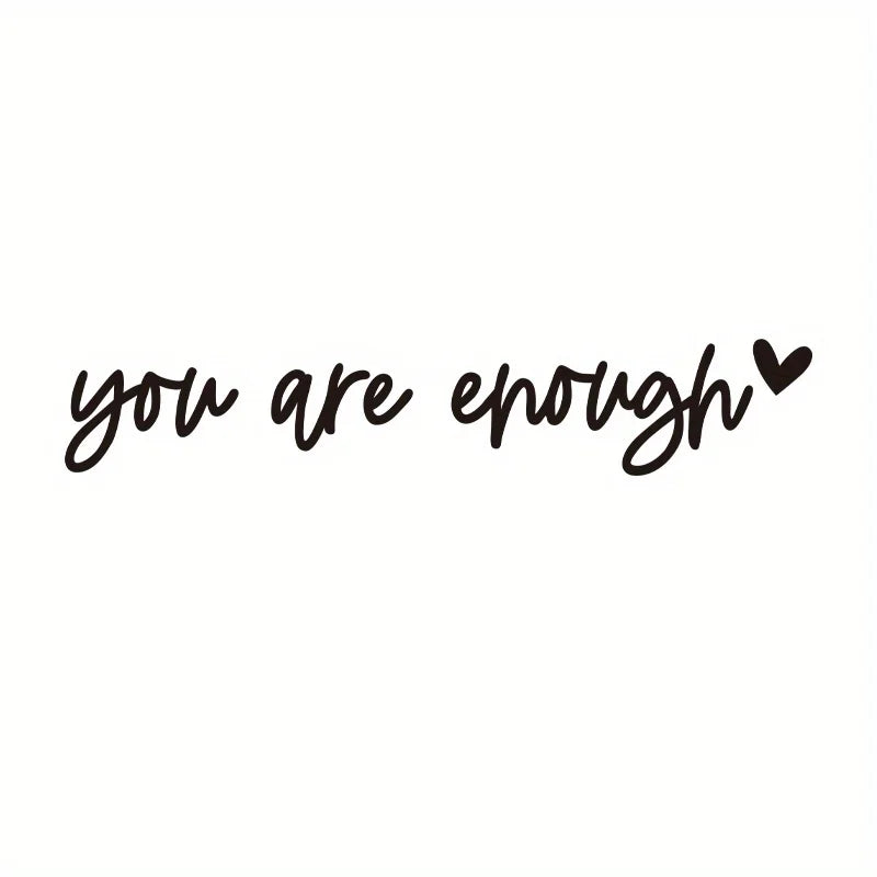 Self-Care Motivational Rearview Mirror Decal | Cute Car Vinyl Sticker lifestyle view